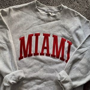 miami university champion crewneck